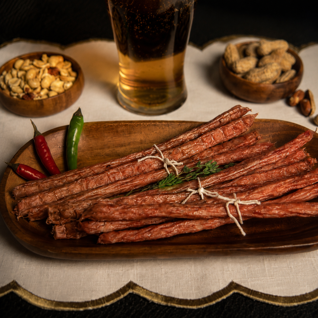SMOKED & DRIED PORK BEER SAUSAGES